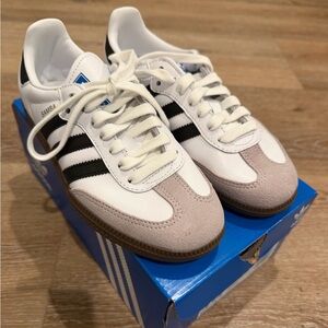 adidas Samba White and Black Sneakers